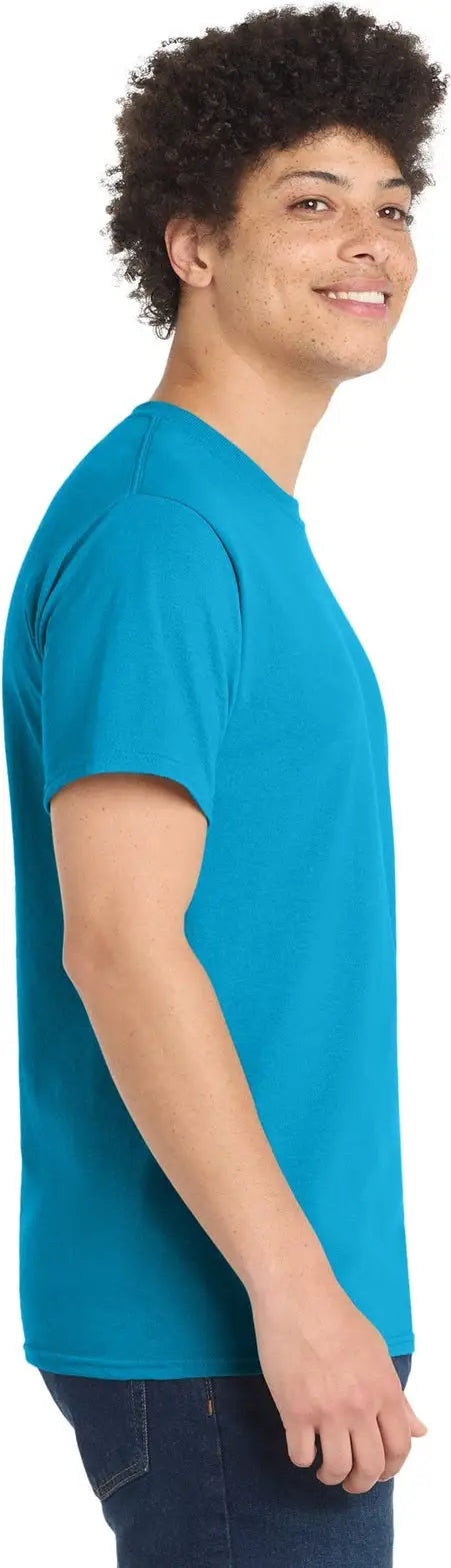 Port & Company Pc55 co Core Blend Tee - Neon Blue