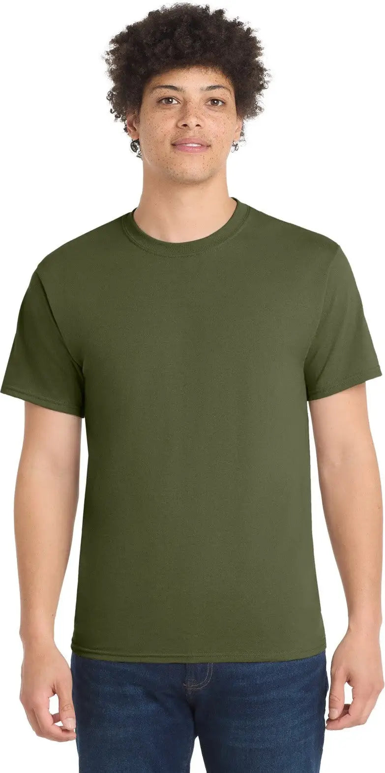 Port & Company Pc55 co Core Blend Tee - Olive Drab Green - Adult s