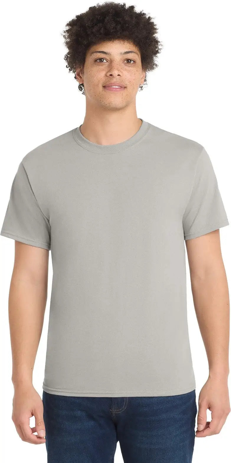 Port & Company Pc55 co Core Blend Tee - Silver - Adult s