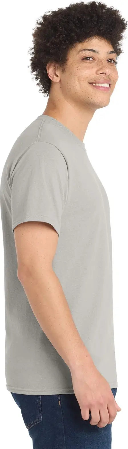 Port & Company Pc55 co Core Blend Tee - Silver