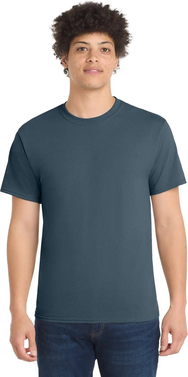 Port & Company Pc55 co Core Blend Tee - Steel Blue - Adult s