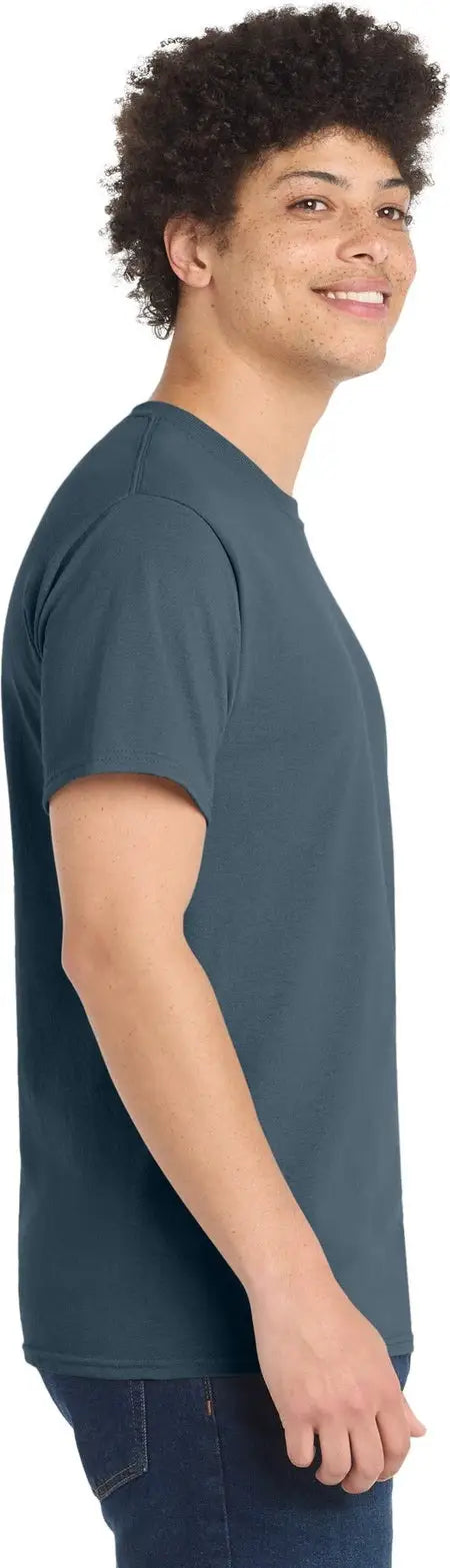 Port & Company Pc55 co Core Blend Tee - Steel Blue