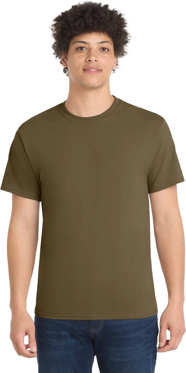 Port & Company Pc55 co Core Blend Tee - Woodland Brown - Adult s