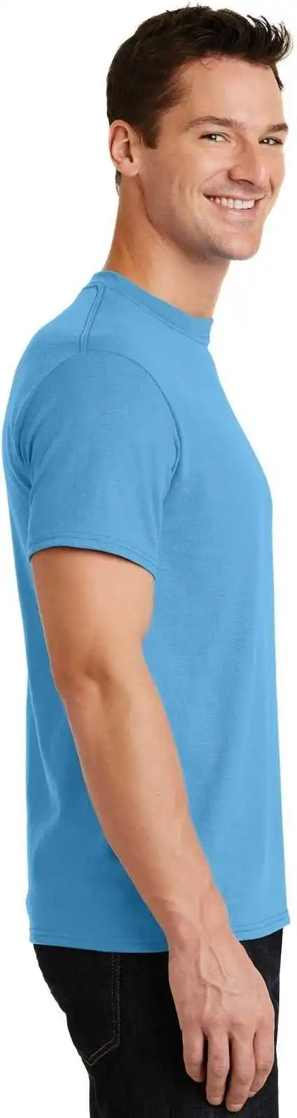 Port &amp; Company Pc55 Core Blend Tee Aquatic Blue