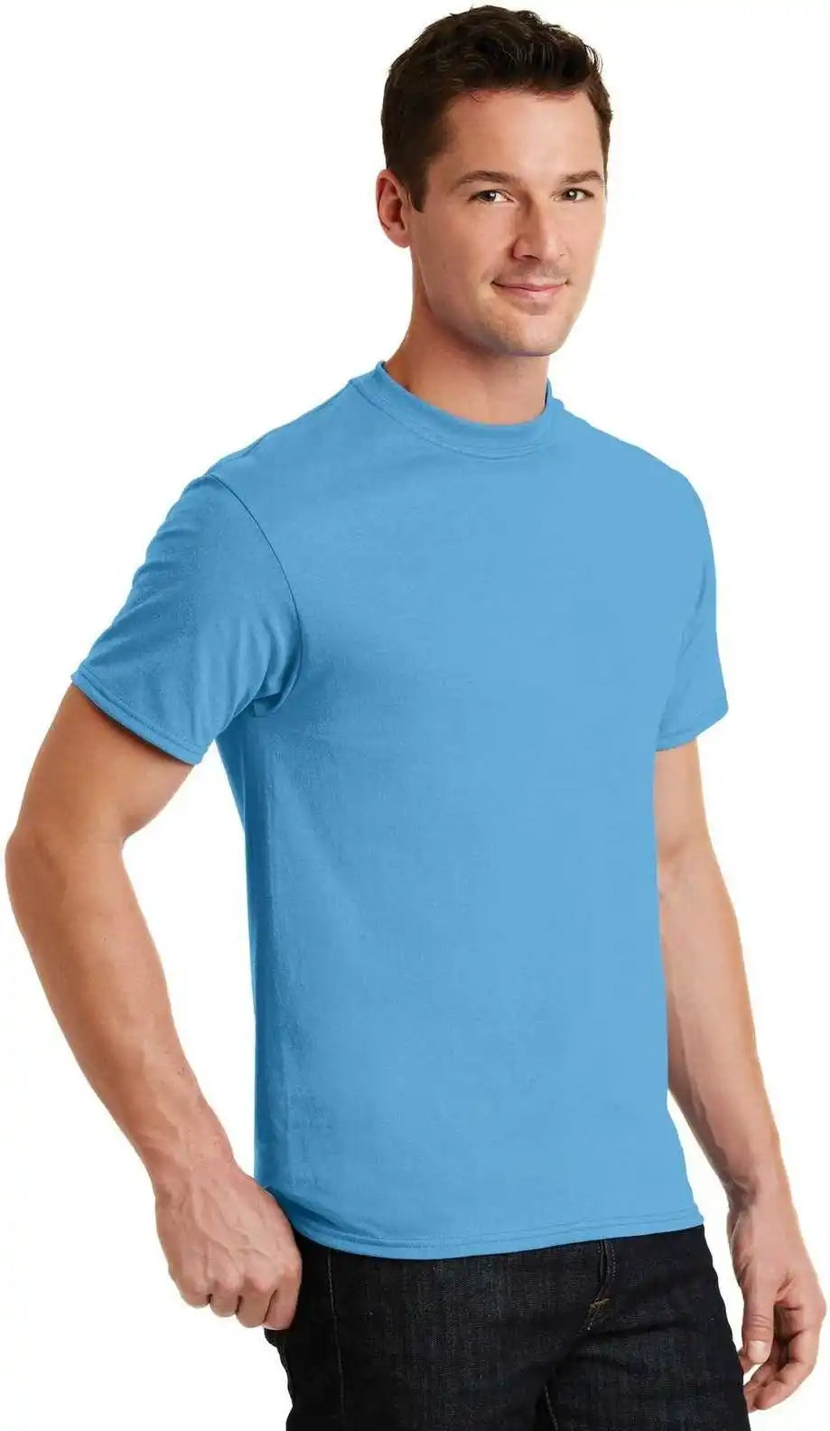 Port &amp; Company Pc55 Core Blend Tee Aquatic Blue