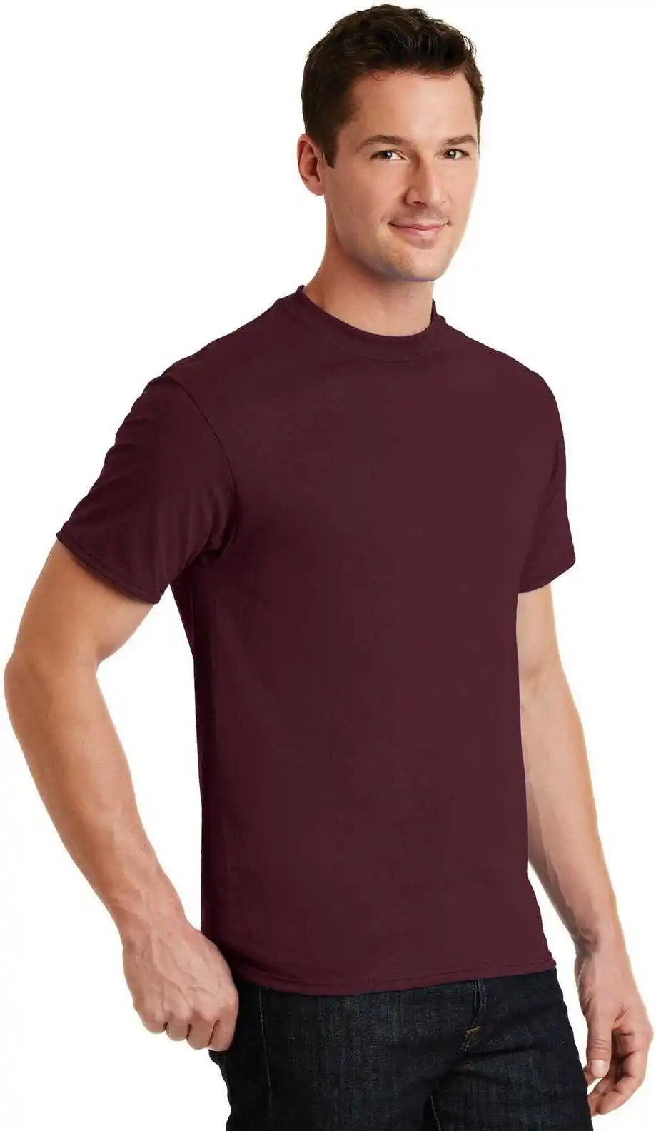 Port &amp; Company Pc55 Core Blend Tee Athletic Maroon