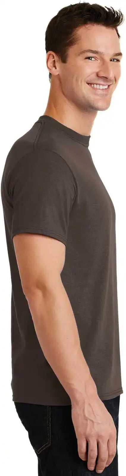 Port &amp; Company Pc55 Core Blend Tee Brown