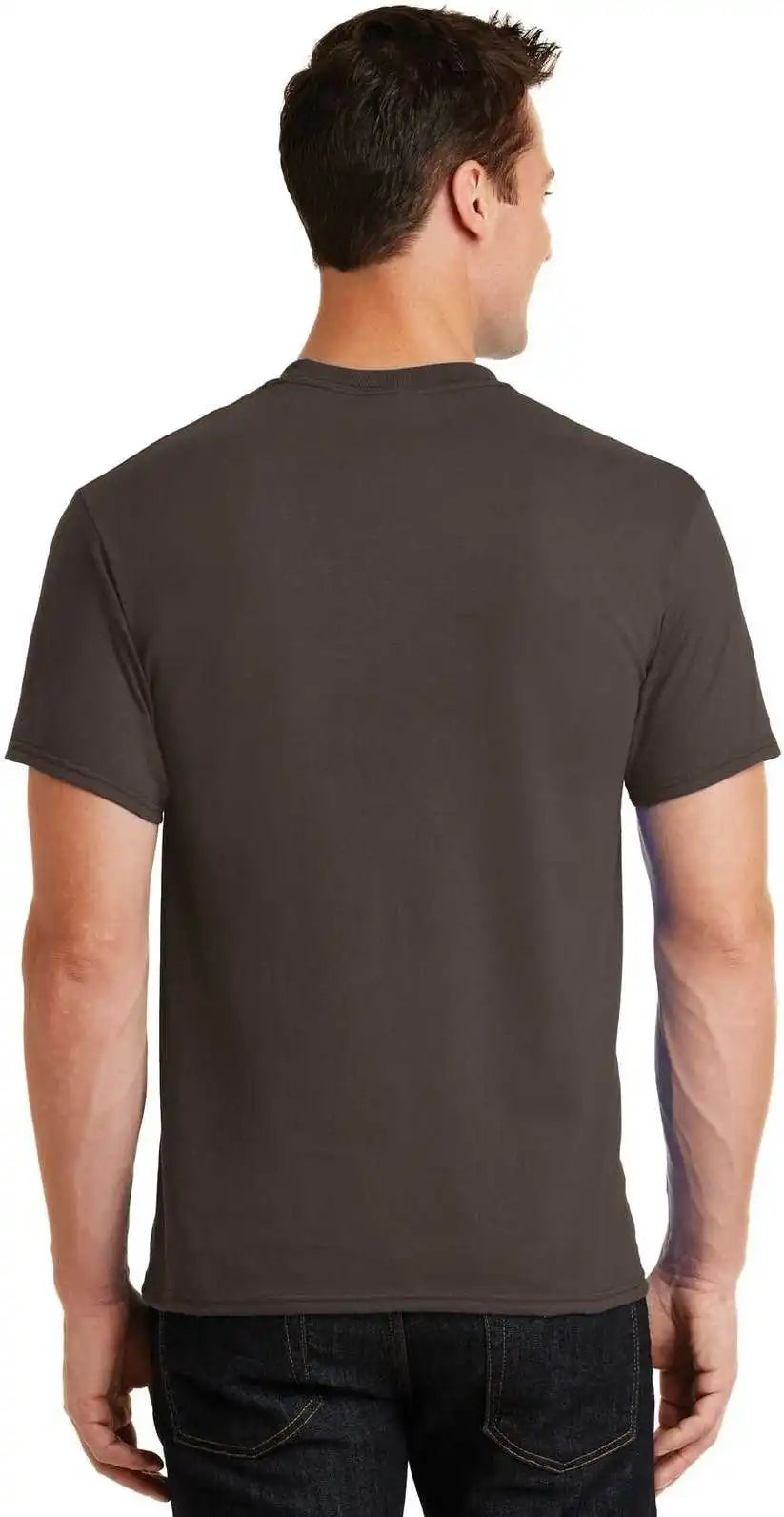 Port &amp; Company Pc55 Core Blend Tee Brown