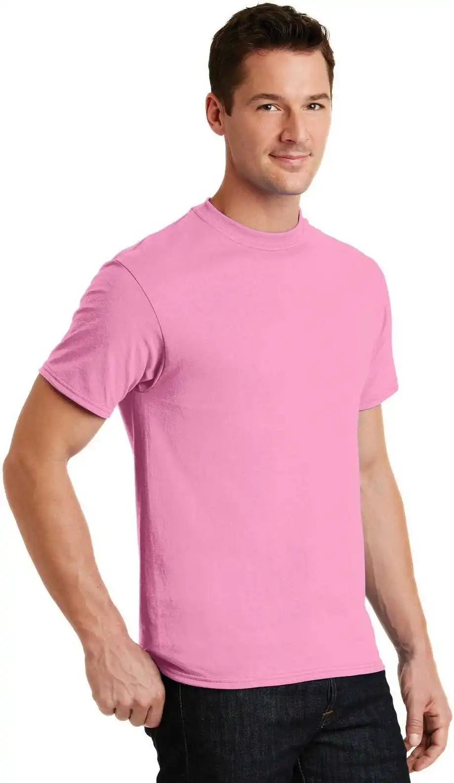 Port & Company Pc55 Core Blend Tee - Candy Pink
