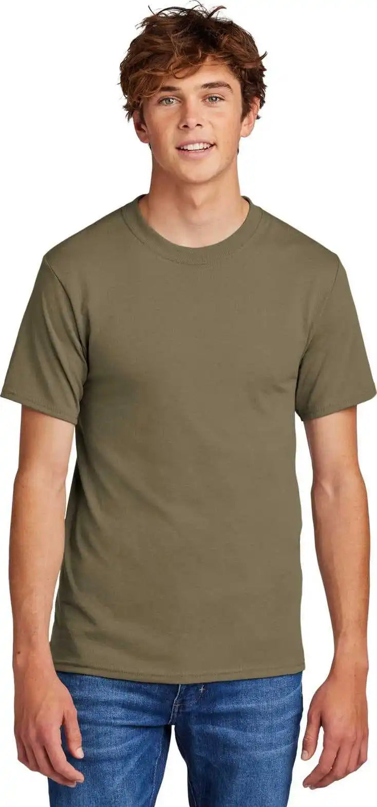 Port &amp; Company Pc55 Core Blend Tee Coyote Brown