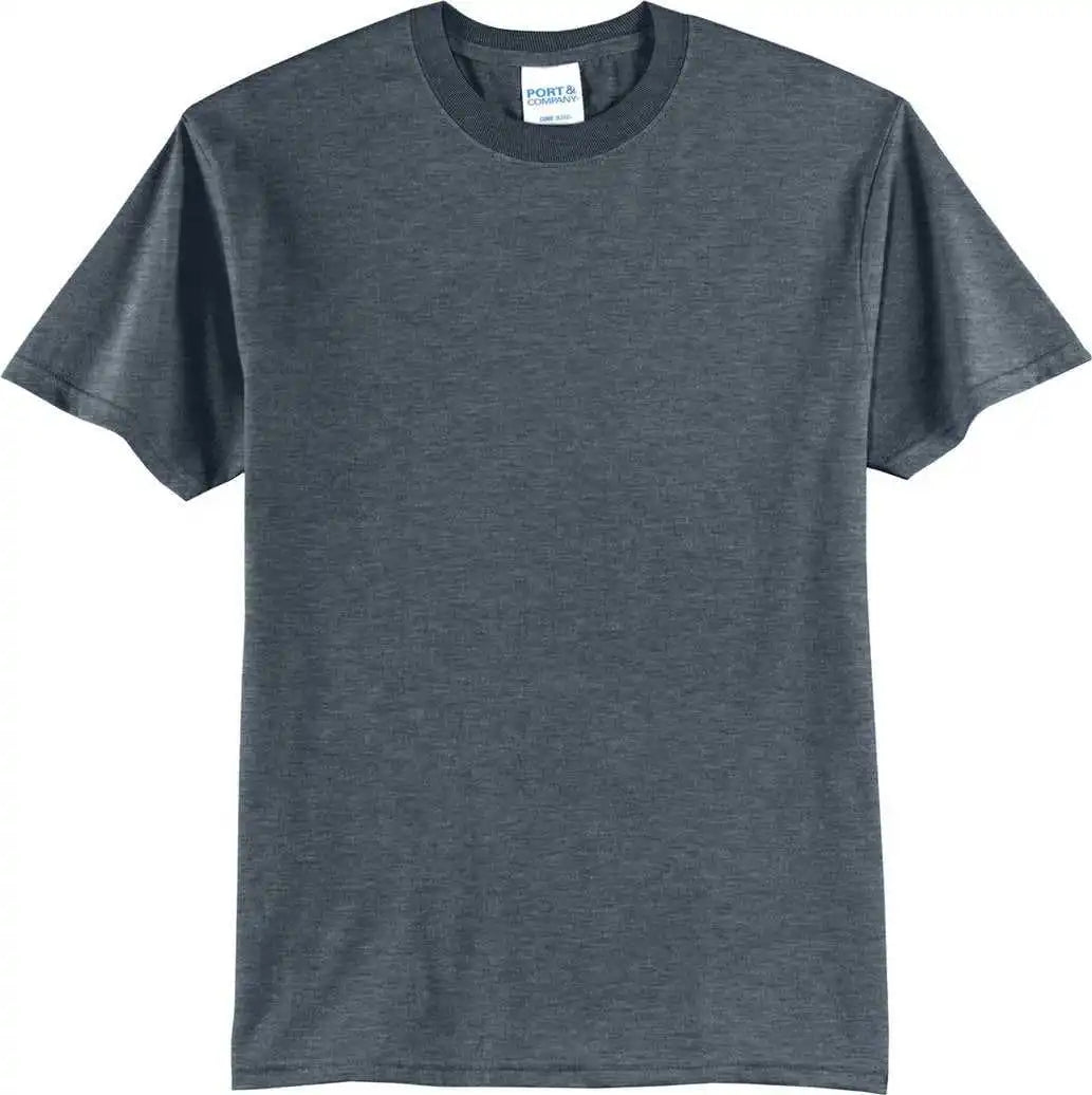 Port &amp; Company Pc55 Core Blend Tee Heather Navy
