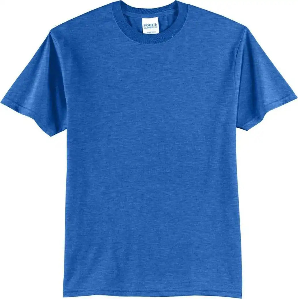 Port &amp; Company Pc55 Core Blend Tee Heather Royal