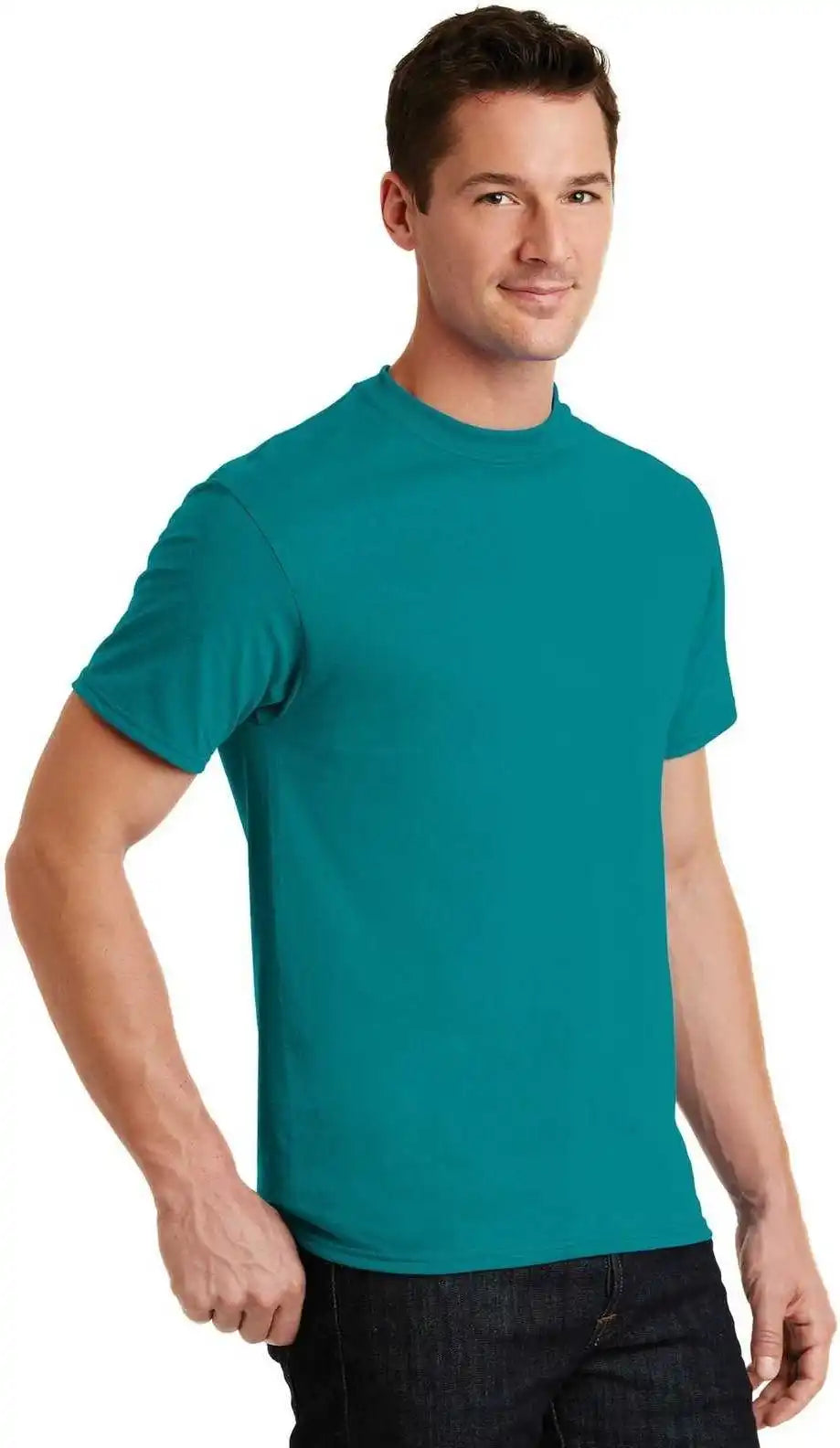 Port &amp; Company Pc55 Core Blend Tee Jade Green