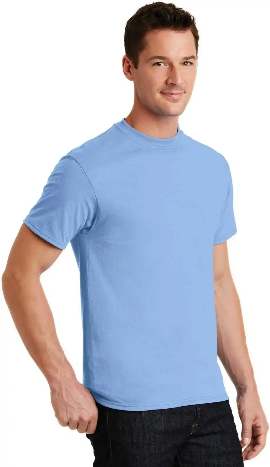 Port & Company Pc55 Core Blend Tee - Light Blue