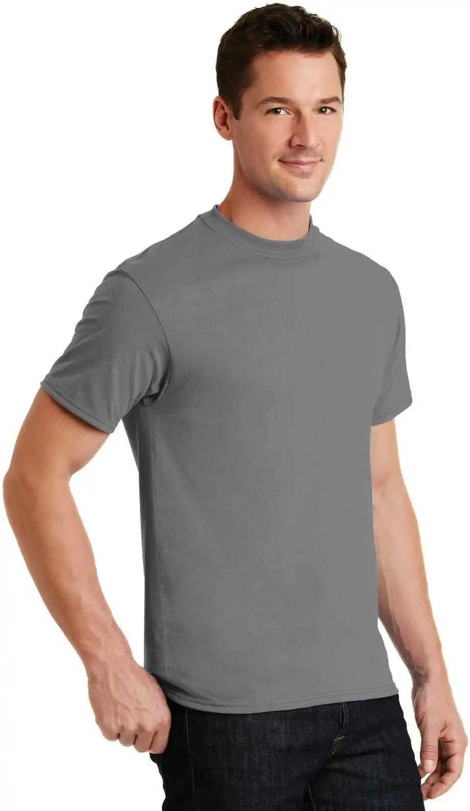 Port &amp; Company Pc55 Core Blend Tee - Medium Gray