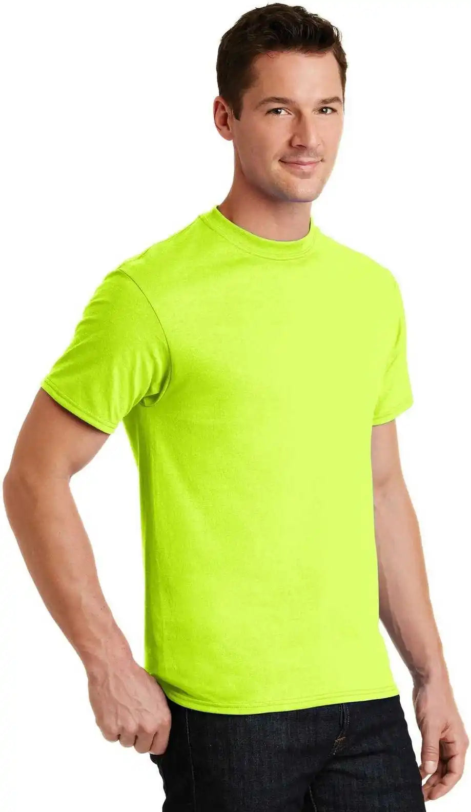 Port & Company Pc55 Core Blend Tee Safety Green