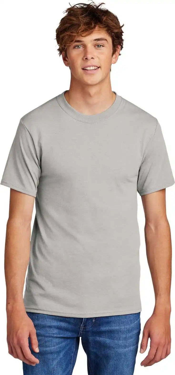 Port & Company Pc55 Core Blend Tee Silver