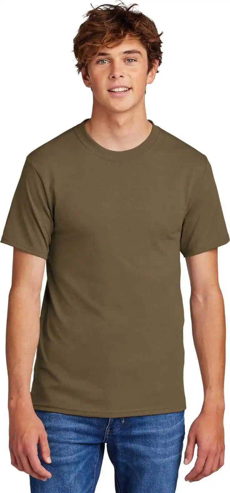 Port & Company Pc55 Core Blend Tee Woodland Brown