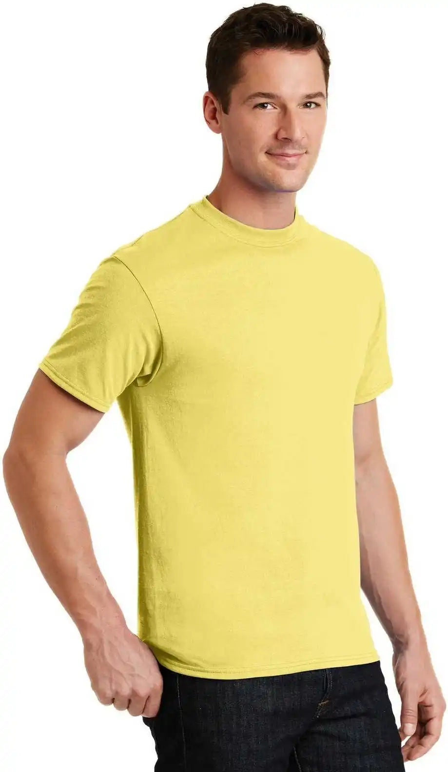 Port &amp; Company Pc55 Core Blend Tee Yellow