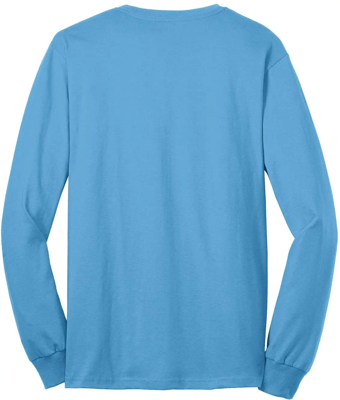 Port & Company Pc55ls co Long Sleeve Core Blend Tee - Aquatic Blue - Adult s
