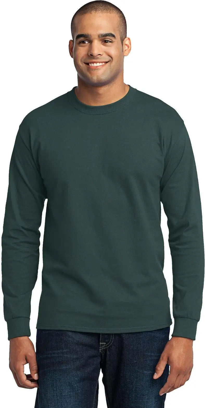 Port & Company Pc55ls co Long Sleeve Core Blend Tee - Dark Green - Adult s