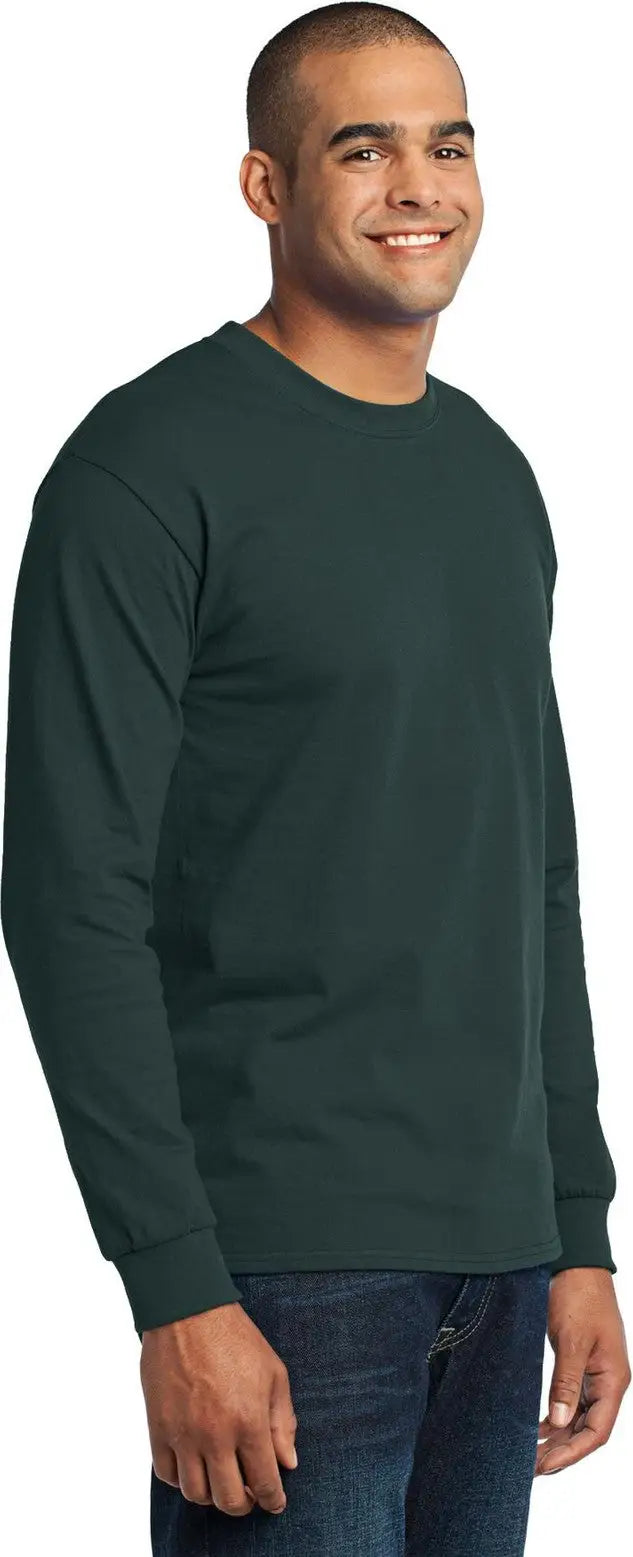 Port & Company Pc55ls co Long Sleeve Core Blend Tee - Dark Green