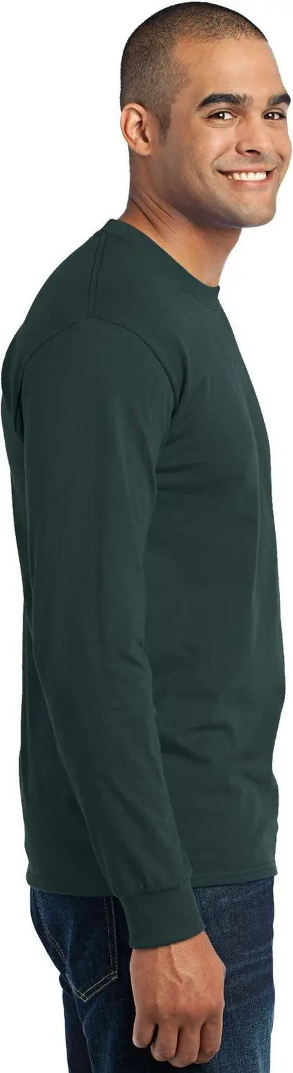 Port & Company Pc55ls co Long Sleeve Core Blend Tee - Dark Green