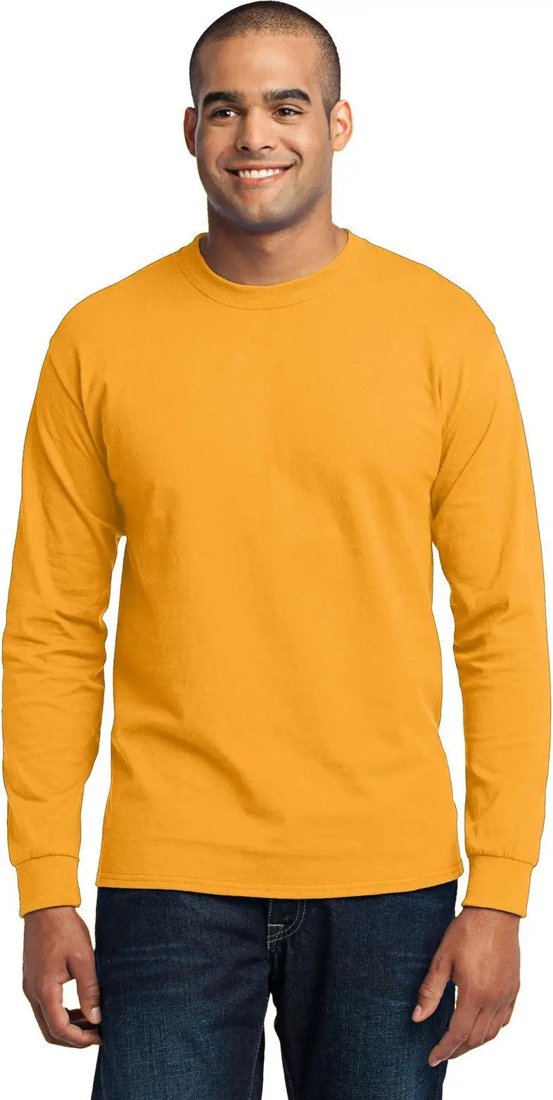 Port & Company Pc55ls co Long Sleeve Core Blend Tee - Gold - Adult s