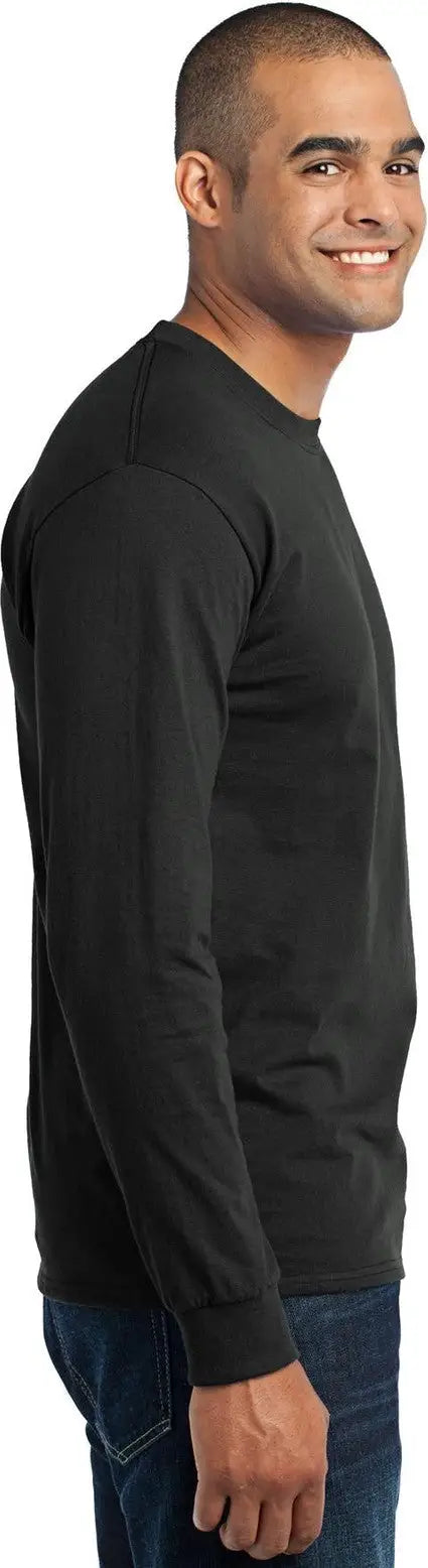 Port & Company Pc55ls co Long Sleeve Core Blend Tee - Jet Black