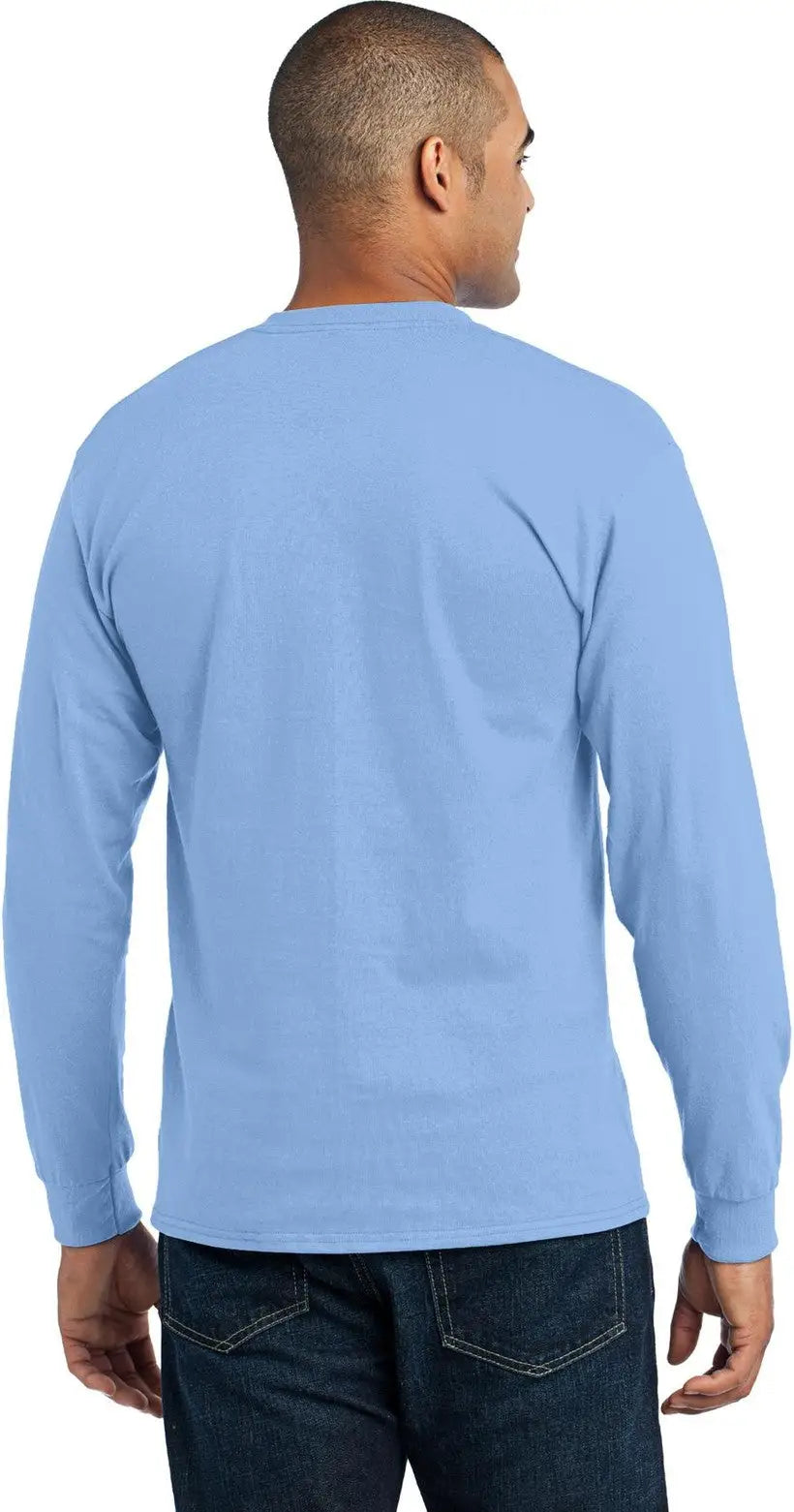 Port & Company Pc55ls co Long Sleeve Core Blend Tee - Light Blue