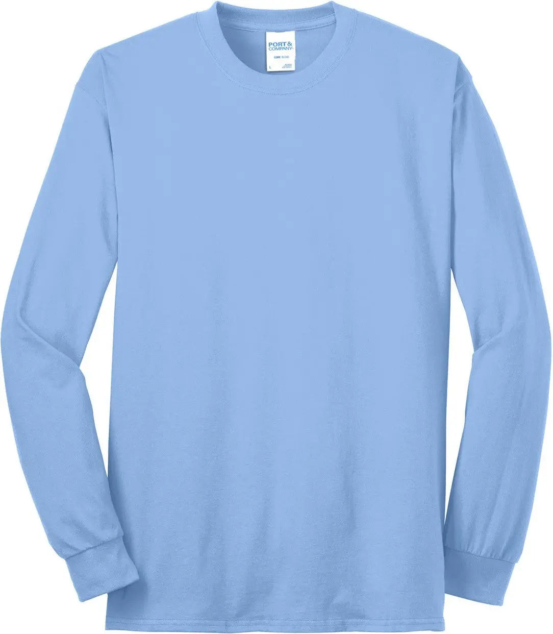 Port & Company Pc55ls co Long Sleeve Core Blend Tee - Light Blue