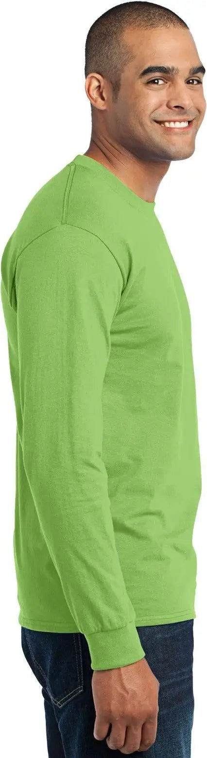 Port & Company Pc55ls co Long Sleeve Core Blend Tee - Lime