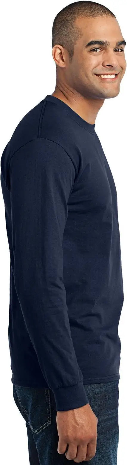 Port & Company Pc55ls co Long Sleeve Core Blend Tee - Navy