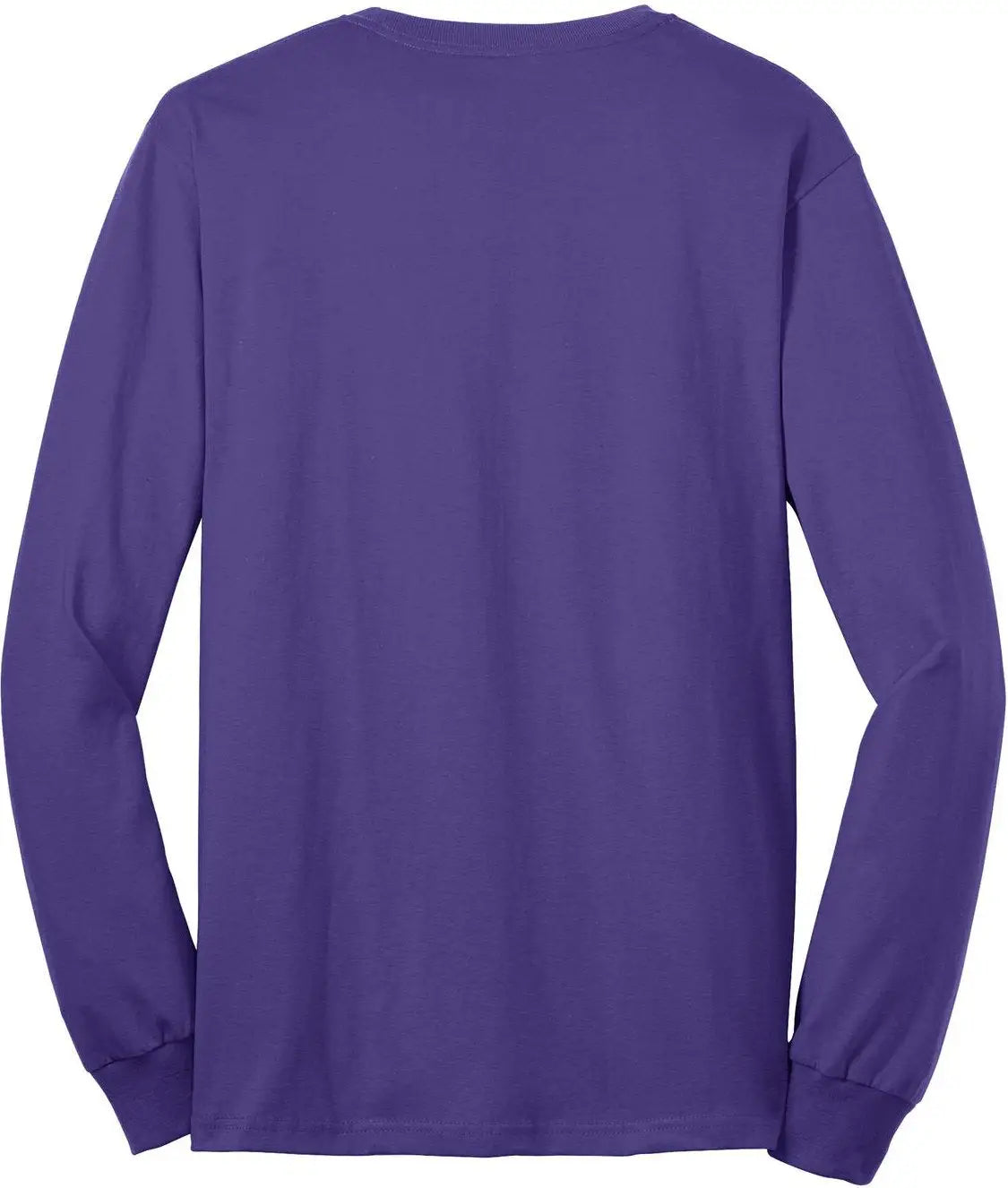 Port & Company Pc55ls co Long Sleeve Core Blend Tee - Purple - Adult s