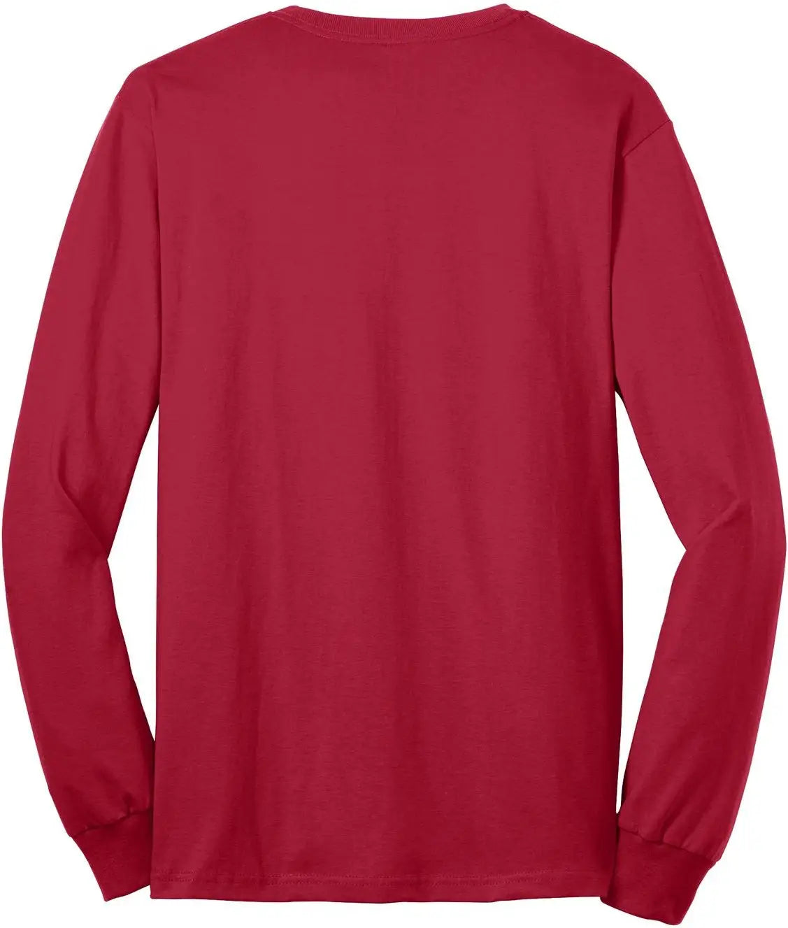 Port & Company Pc55ls co Long Sleeve Core Blend Tee - Red - Adult s