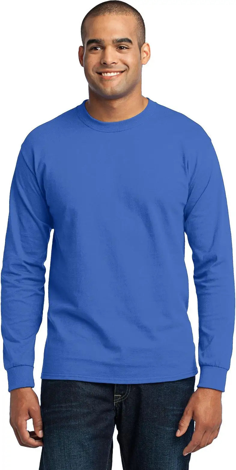 Port & Company Pc55ls co Long Sleeve Core Blend Tee - Royal - Adult s