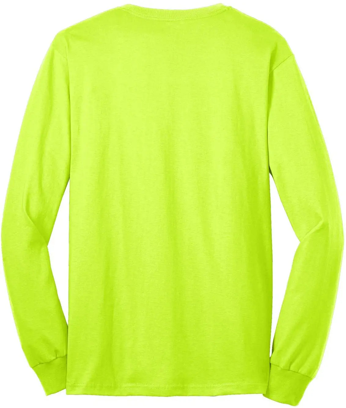 Port & Company Pc55ls co Long Sleeve Core Blend Tee - Safety Green - Adult s