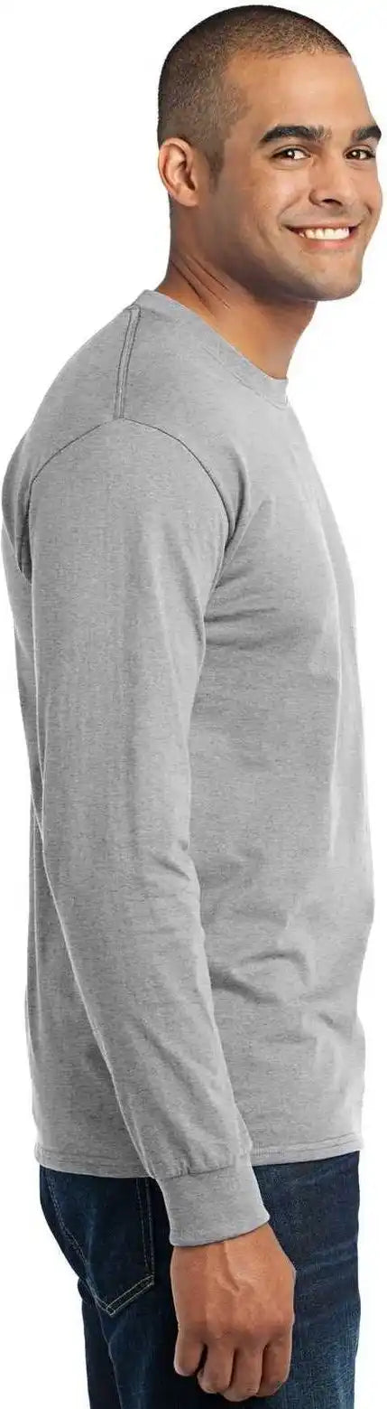 Port &amp; Company Pc55ls Long Sleeve Core Blend Tee Ash