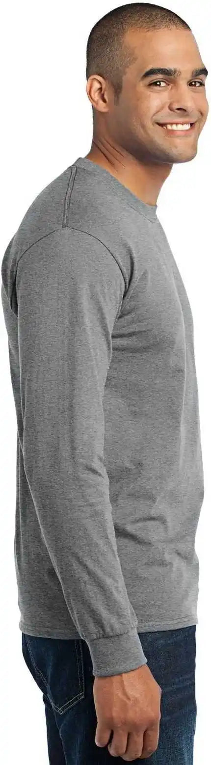 Port & Company Pc55ls Long Sleeve Core Blend Tee - Athletic Heather