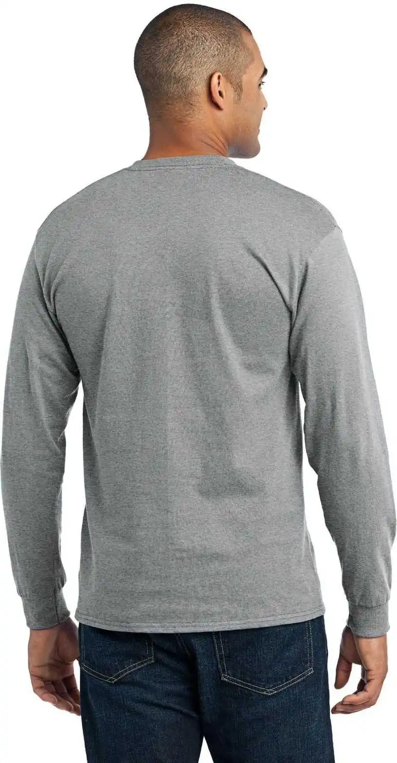 Port & Company Pc55ls Long Sleeve Core Blend Tee - Athletic Heather