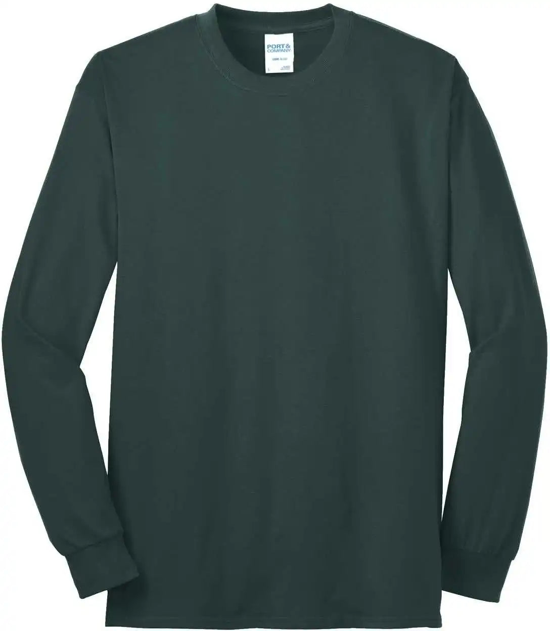Port &amp; Company Pc55ls Long Sleeve Core Blend Tee Dark Green