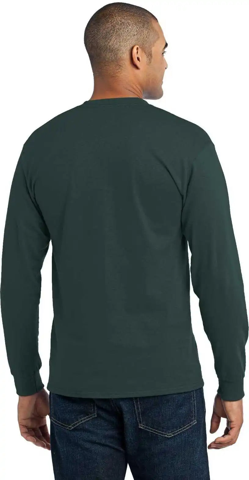 Port & Company Pc55ls Long Sleeve Core Blend Tee Dark Green