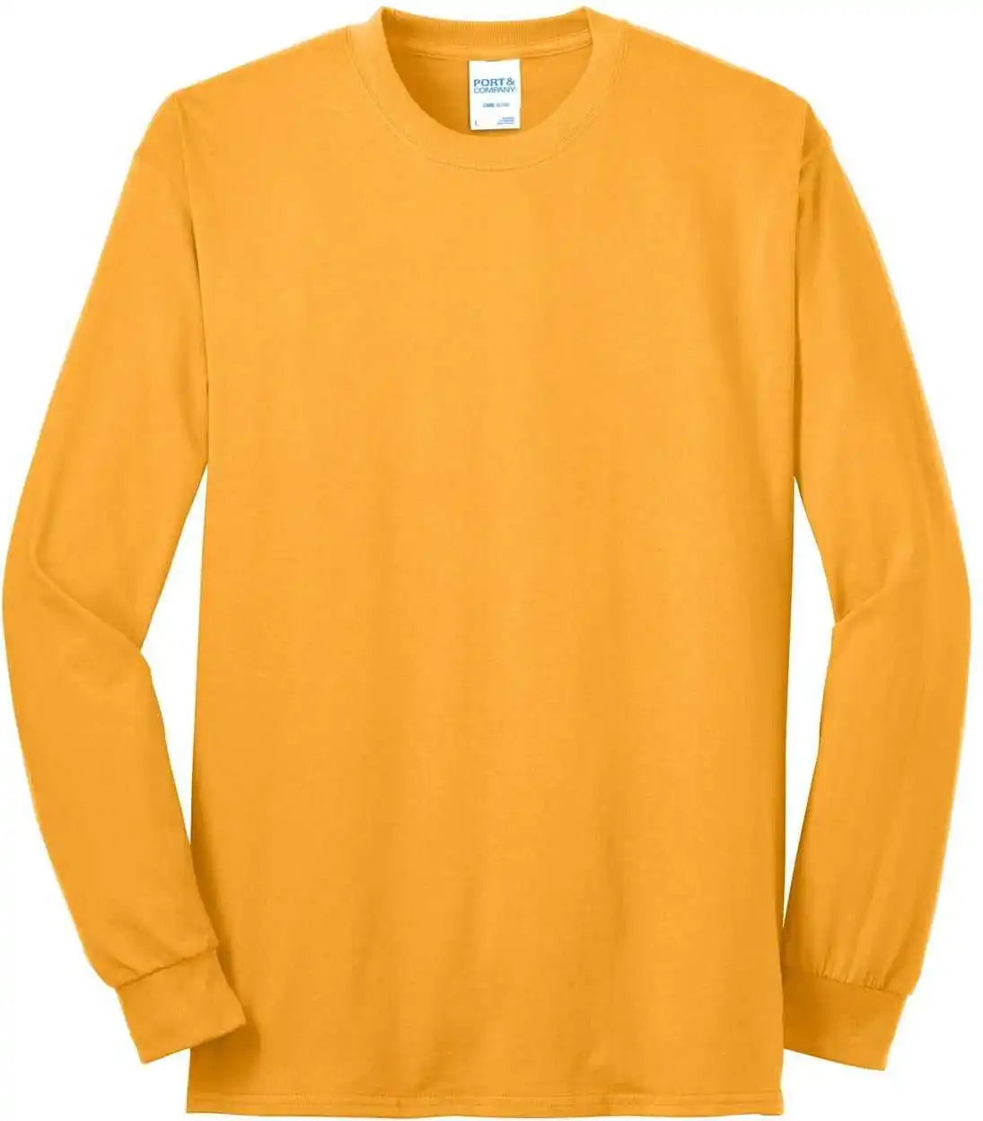 Port &amp; Company Pc55ls Long Sleeve Core Blend Tee Gold