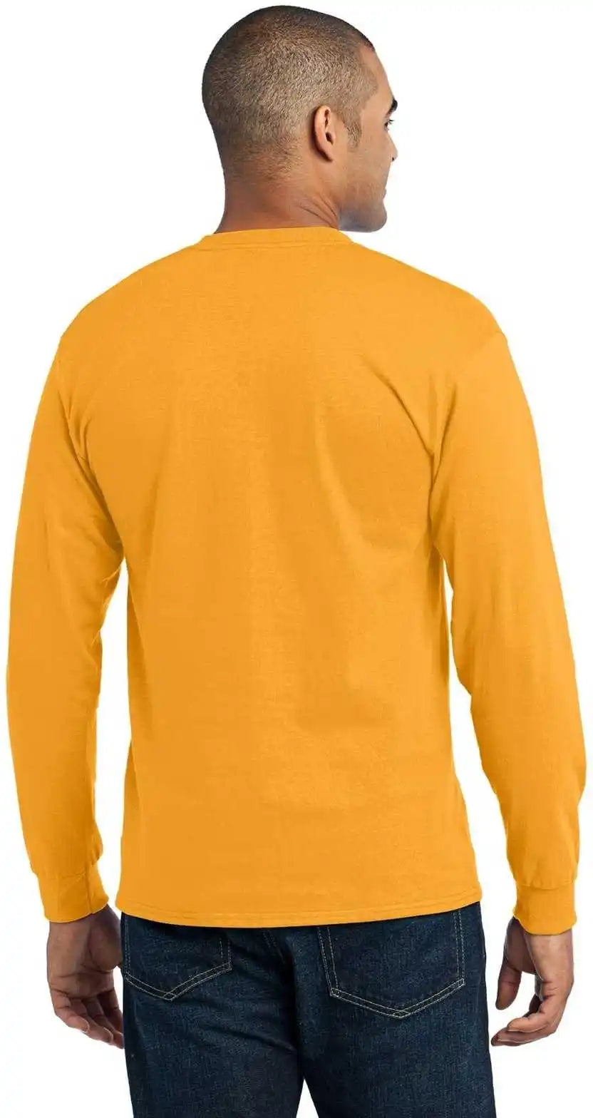 Port & Company Pc55ls Long Sleeve Core Blend Tee Gold