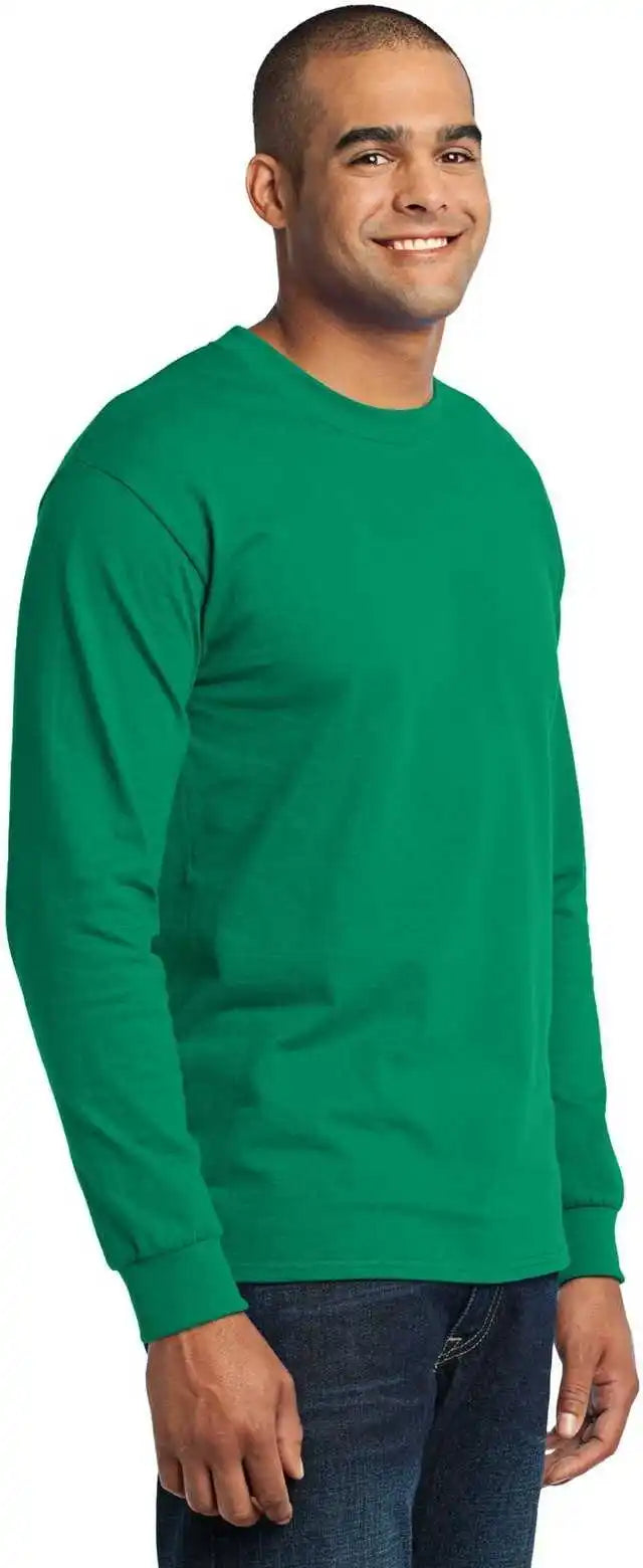 Port &amp; Company Pc55ls Long Sleeve Core Blend Tee Kelly