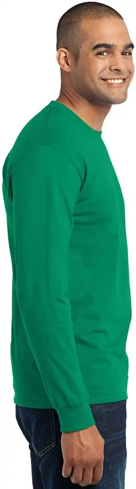Port &amp; Company Pc55ls Long Sleeve Core Blend Tee Kelly