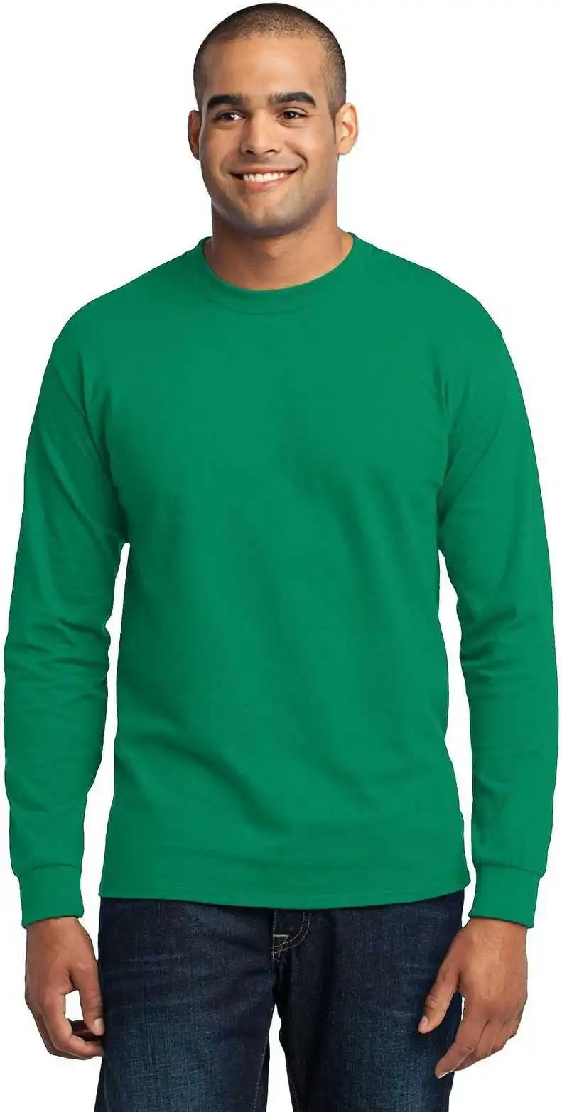 Port &amp; Company Pc55ls Long Sleeve Core Blend Tee Kelly