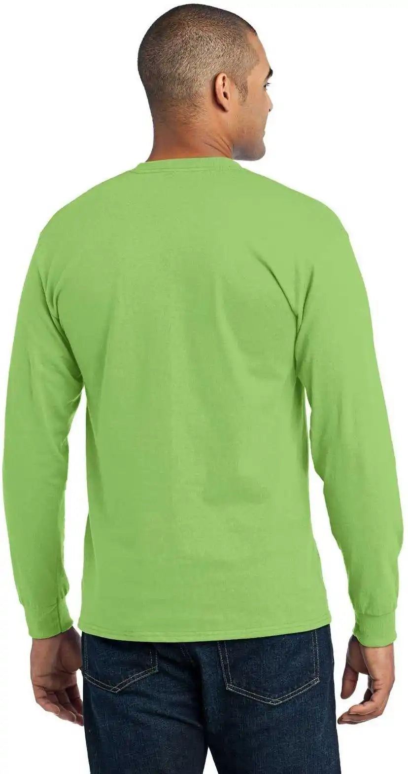 Port & Company Pc55ls Long Sleeve Core Blend Tee - Lime