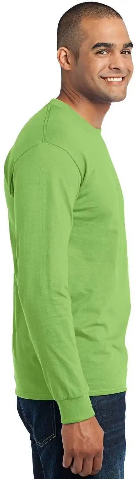 Port &amp; Company Pc55ls Long Sleeve Core Blend Tee - Lime