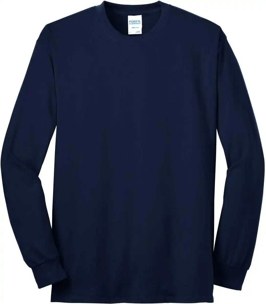 Port &amp; Company Pc55ls Long Sleeve Core Blend Tee Navy